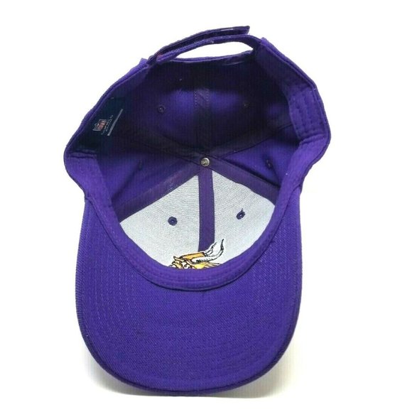 Reebok NFL Minnesota Vikings Football Purple Yellow Ball Cap Hat (T11) - Picture 5 of 6